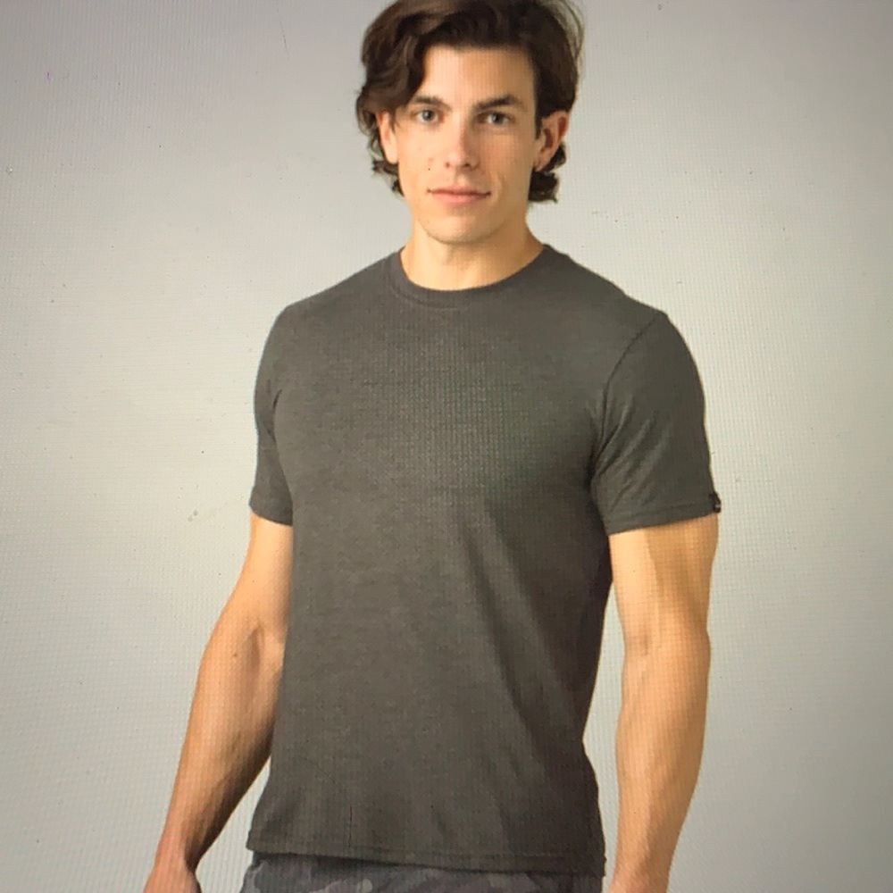 NWOT PrAna Crew T-Shirt - medium charcoal heather
